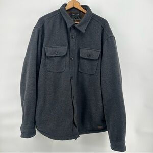 Jachs New York Men’s Wool Blend Sherpa Lined Shirt Jacket Gray Size 2XL